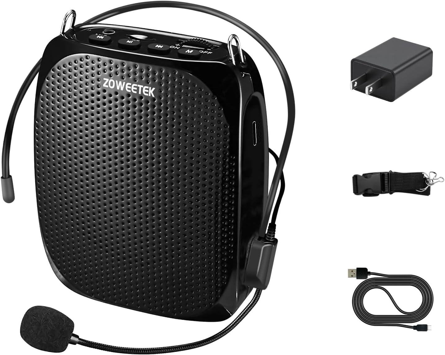 ZOWEETEK Portable Rechargeable Mini Voice Amplifier for Teachers