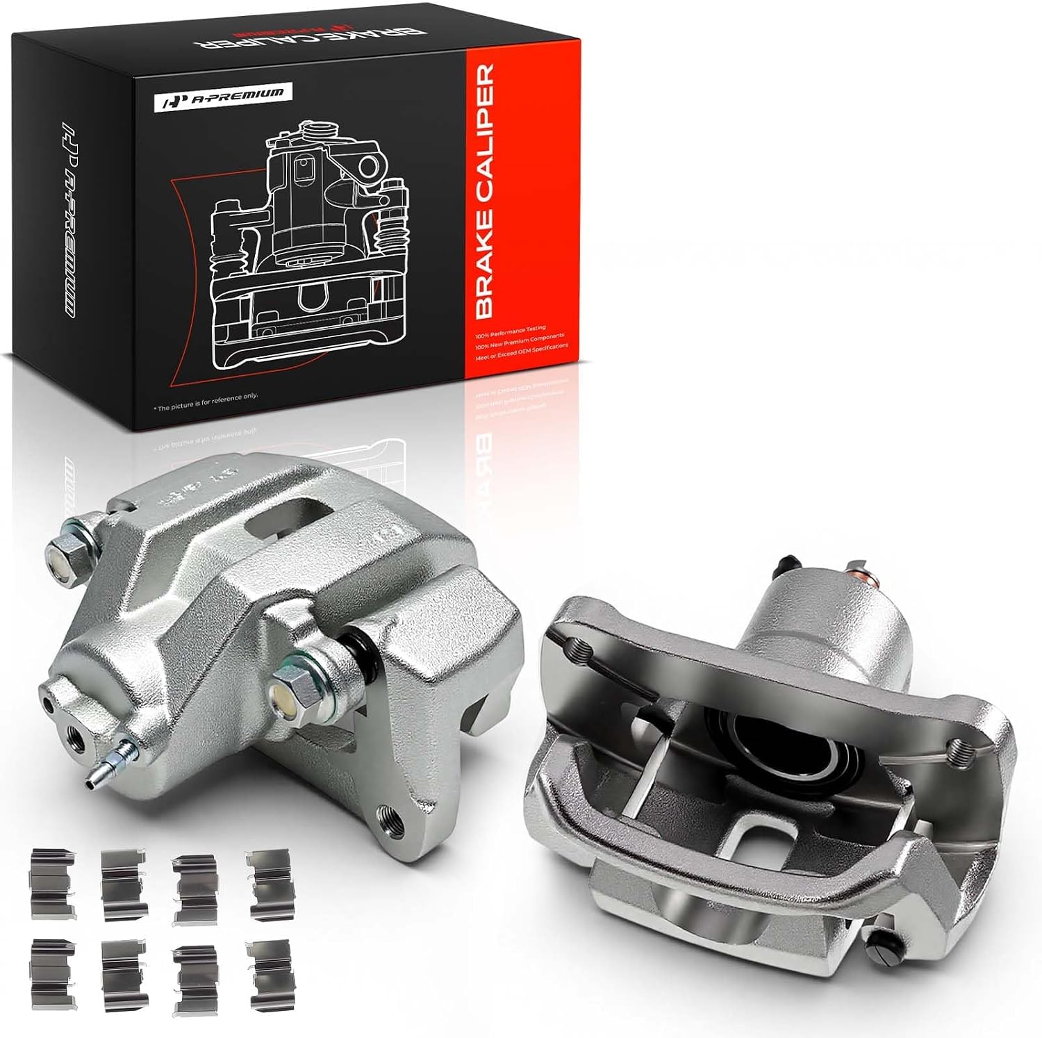 A-Premium Rear Left and Right Side Disc Brake Caliper with Bracket