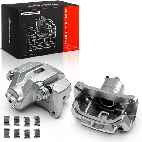 A-Premium Rear Left and Right Side Disc Brake Caliper with Bracket