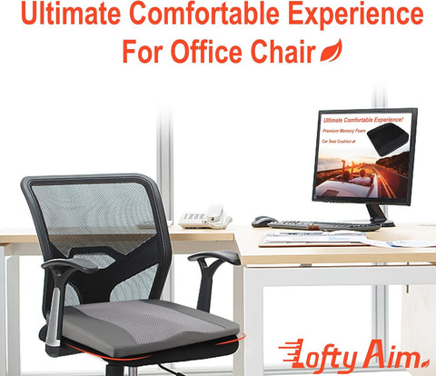 Lofty Aim Car Seat Cushion, Memory Foam Car Seat Cushions for Long Driving