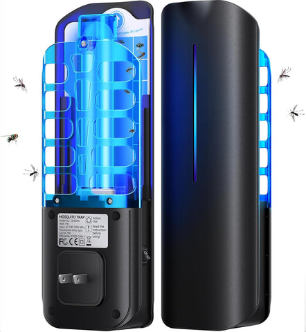 BURLAN Flying Insect Trap, Plug-in Fruit Fly Trap Indoor 9W Night UV Light