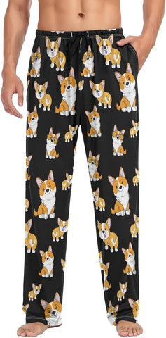 Men's Straight-Fit Pajama Pant Jersey Sleep Pjs Bottoms