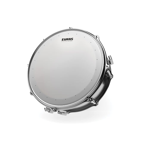 Evans Genera HD Dry Snare Drum Head - 14 Snare Drum Head - Featuring Vent Holes to Control Sustain & Tighten Sound - Overtone Control - Coated with 2 Plies - 14 Inch