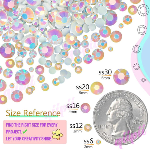 qiipii Amber Brown Crystal Resin Rhinestones w B7000 Glue for Bedazzling Crafting 2mm-6mm Flatback Stones Diamonds Crystals Gems Charms Bedazzler Kit for Nails Face Eyes Makeup Tumblers Bottles Crafts