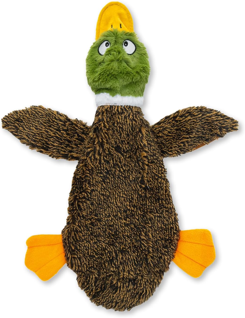 Best Pet Supplies 2-in-1 Fun Skin Stuffless Dog Toy - Wild Duck, Small