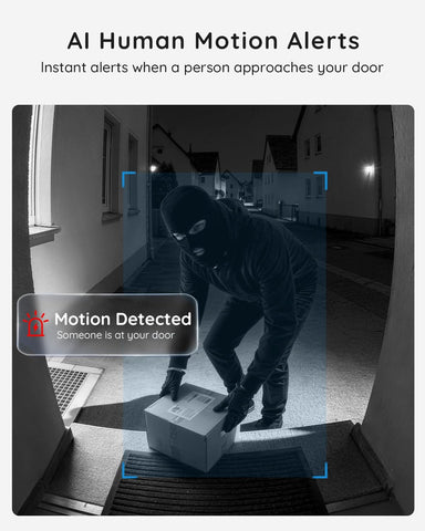 BOIFUN Video Doorbell Camera Wireless – No Subscription Required, 2K HD