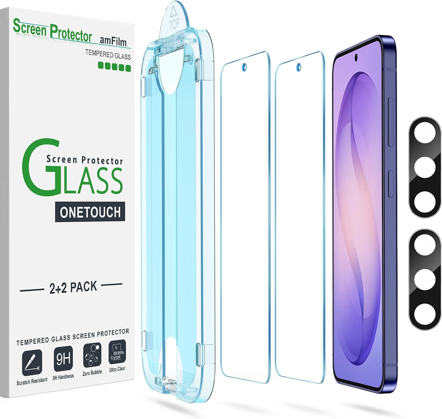 amFilm OneTouch for Samsung Galaxy S26 Ultra Screen Protector TemperedGlass