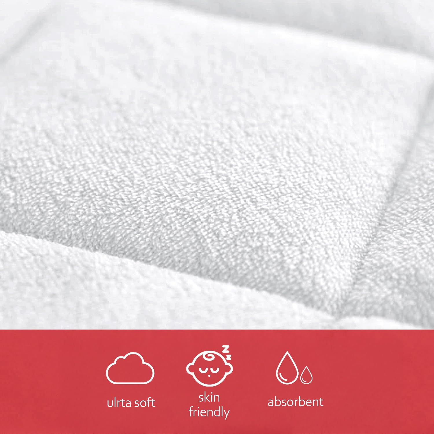Diaper Changing Pad Liners White, 13"x 26" Inch, 3 Pack