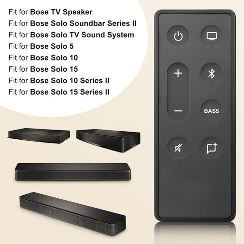 Replacement Remote Control for Bose TV Speaker/Bose Solo Soundbar Series II