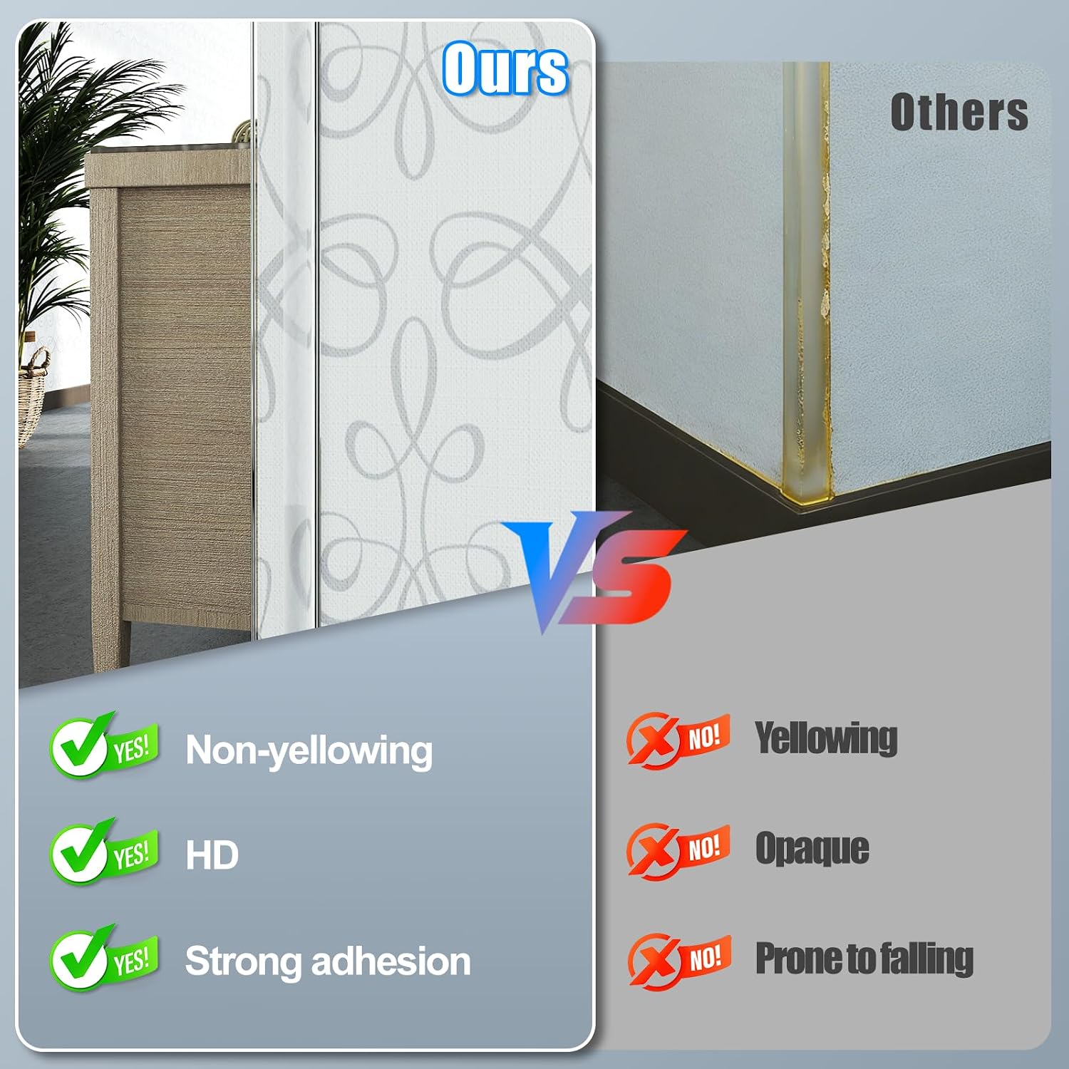 Self-Adhesive Clear Wall Corner Protector - 4Pack, 16 x 1.18 in