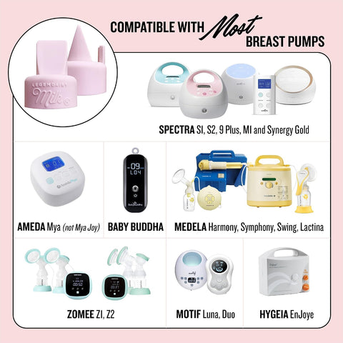 Legendairy Milk Duckbill Valves for Spectra Breast Pumps, 6 Ct, BPA-Free