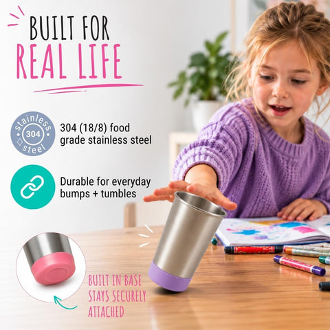 Elk and Friends Kids/Toddler 16oz Stainless Steel Cups | 4pk