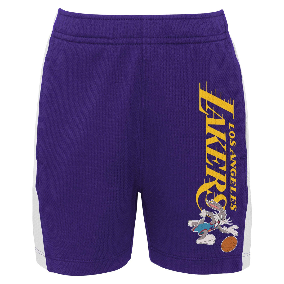 Outerstuff Los Angeles Lakers NBA Boys Youth (8-20) Backboard Block Mesh Shorts, Purple Medium 10-12