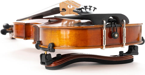 Fiddlerman Wood Violin Shoulder Rest for 4/4 and 3/4 with Collapsible and Height Adjustable Feet