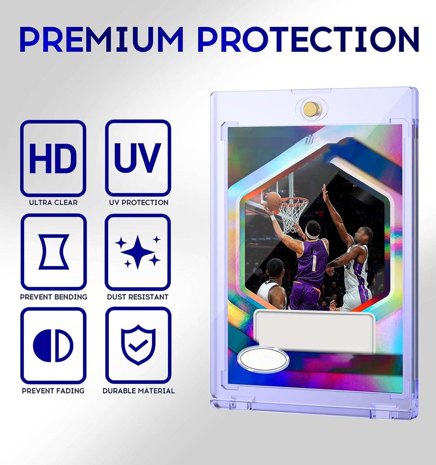 50ct Magnetic Card Holder, 35pt One Touch Card Holder for Trading Cards