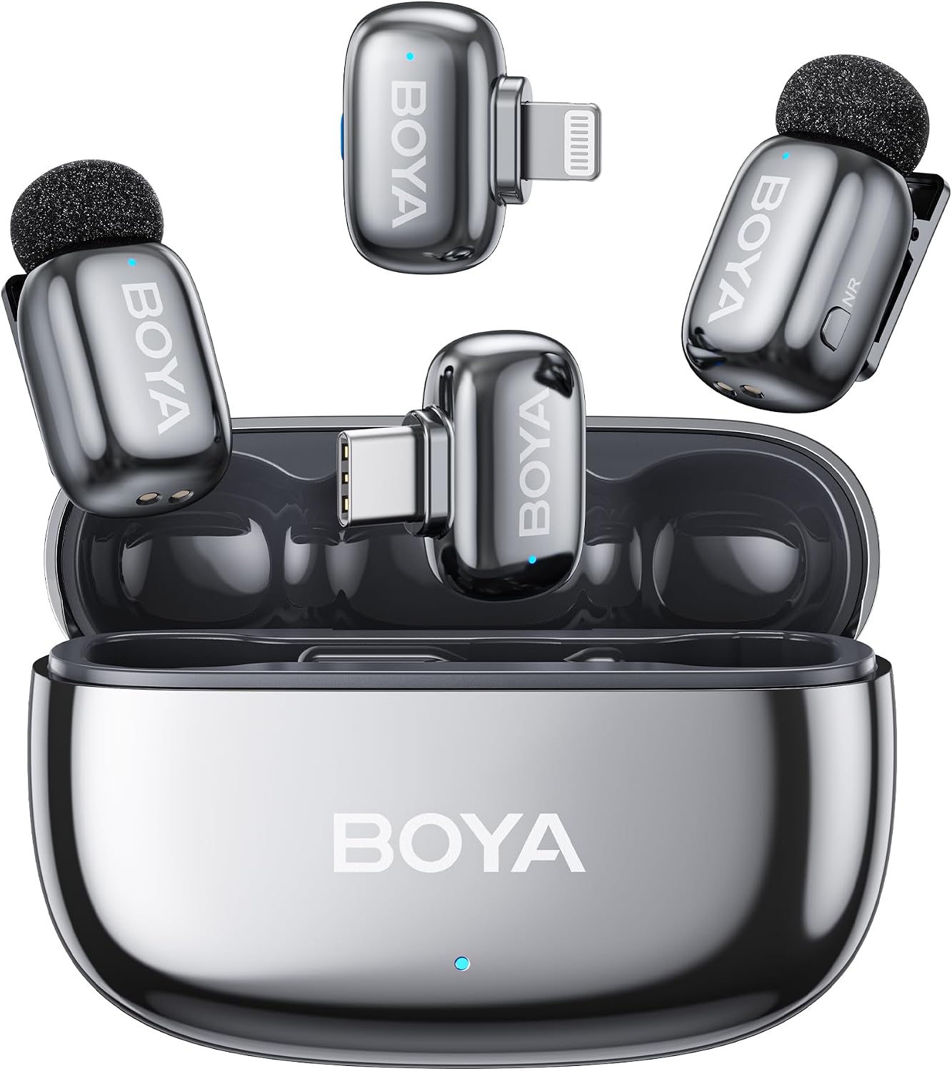 BOYA mini 2 Wireless Lavalier Microphone for iPhone 5-17 & Android Phone