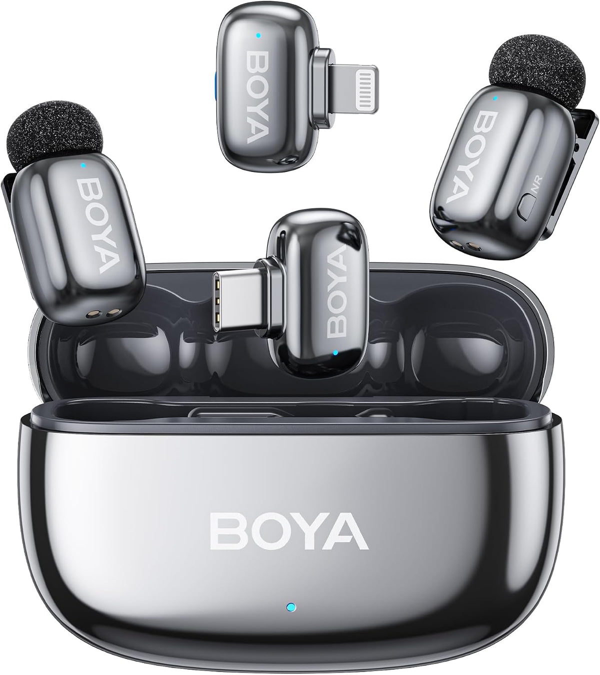 BOYA mini 2 Wireless Lavalier Microphone for iPhone 5-17 & Android Phone