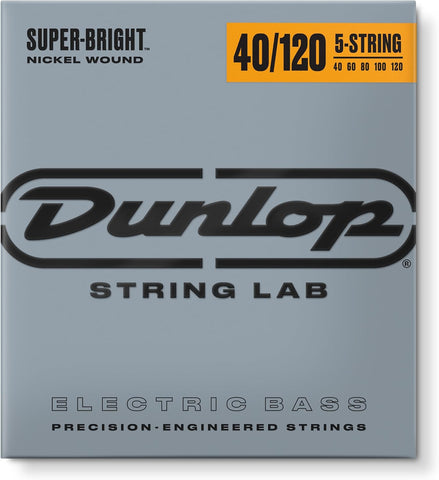Jim Dunlop Super Bright Nickel Wound Bass Strings 40-120 | 5-String