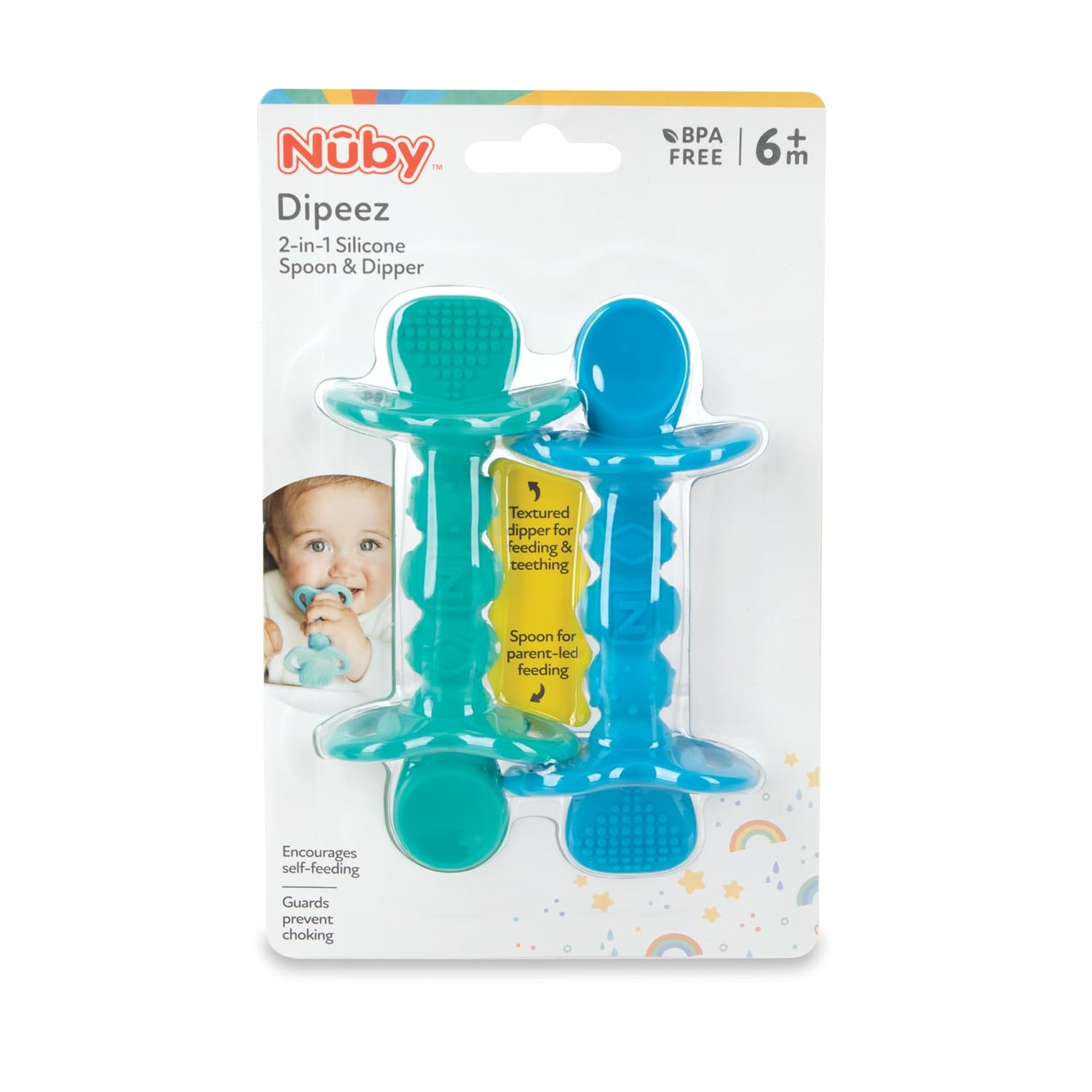 Nuby Dipeez Silicone Spoon & Dipper