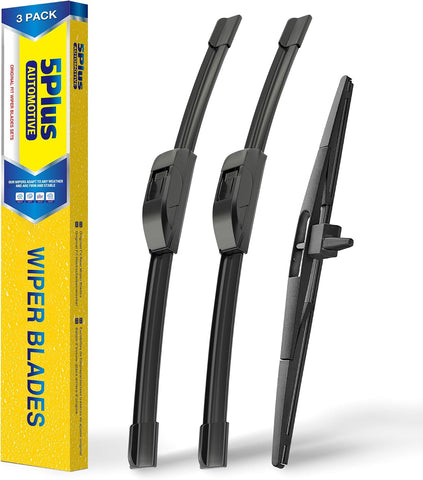 5 PLUS Wipers Fits 2009-2015 Honda Pilot Windshield Wipers, OEM Quality
