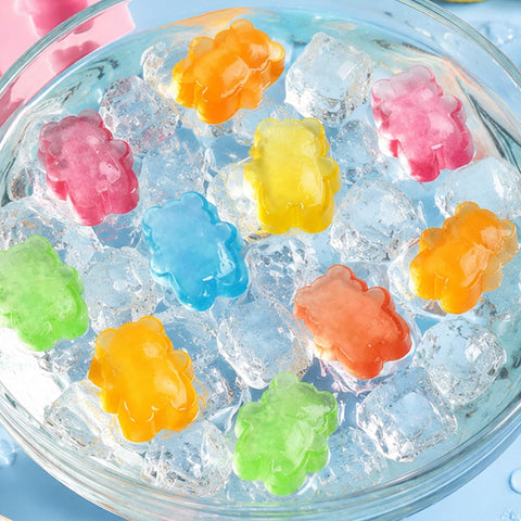 2pcs Silicone Bear Ice Molds for Chocolate and Gummy