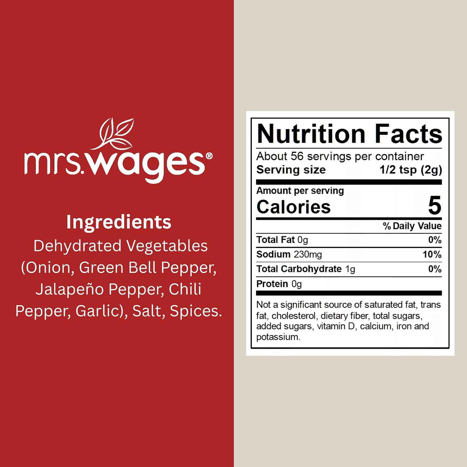 Mrs. Wages Mild Salsa Canning Mix, Mild Spice Flavoring, 12, 4 oz Packets