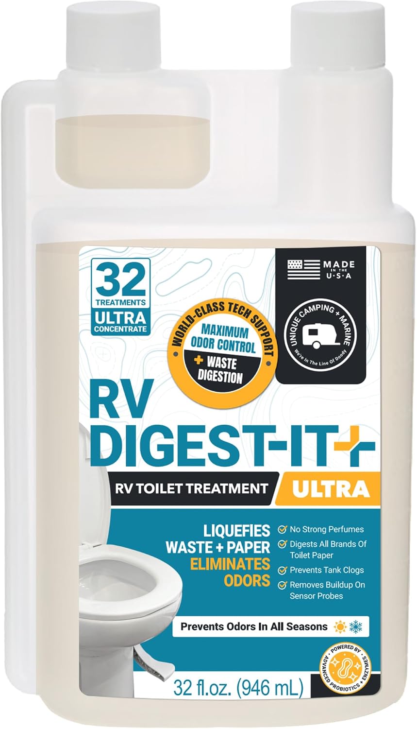 Unique RV Toilet Treatment, RV Digest-It Ultra Liquid, 32 Uses