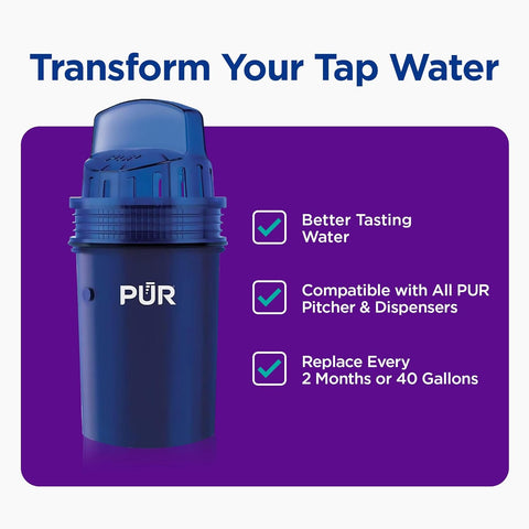 PUR Water Pitcher & Dispenser Replacement Filter 4-Pack