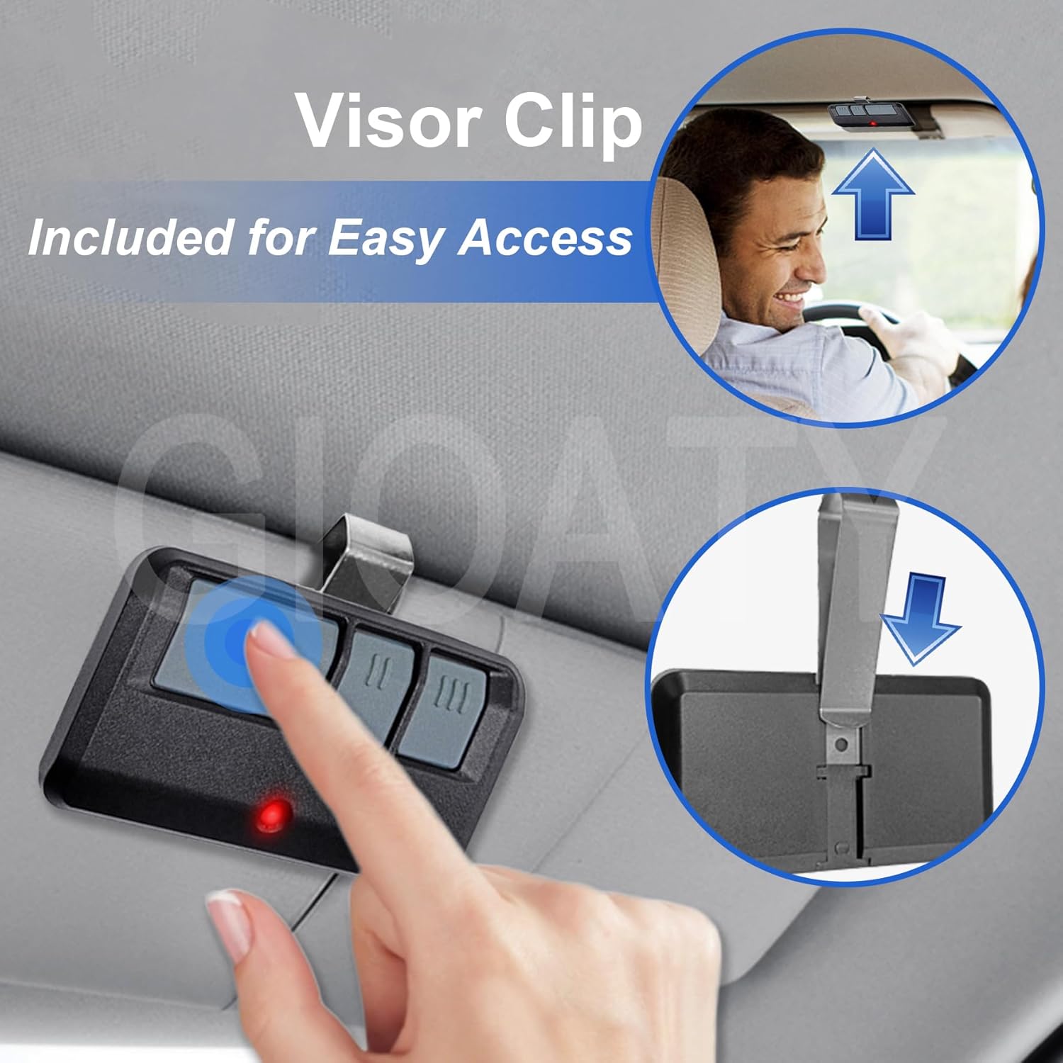 Universal Garage Door Opener Remote 2 for LiftMaster Chamberlain Craftsman