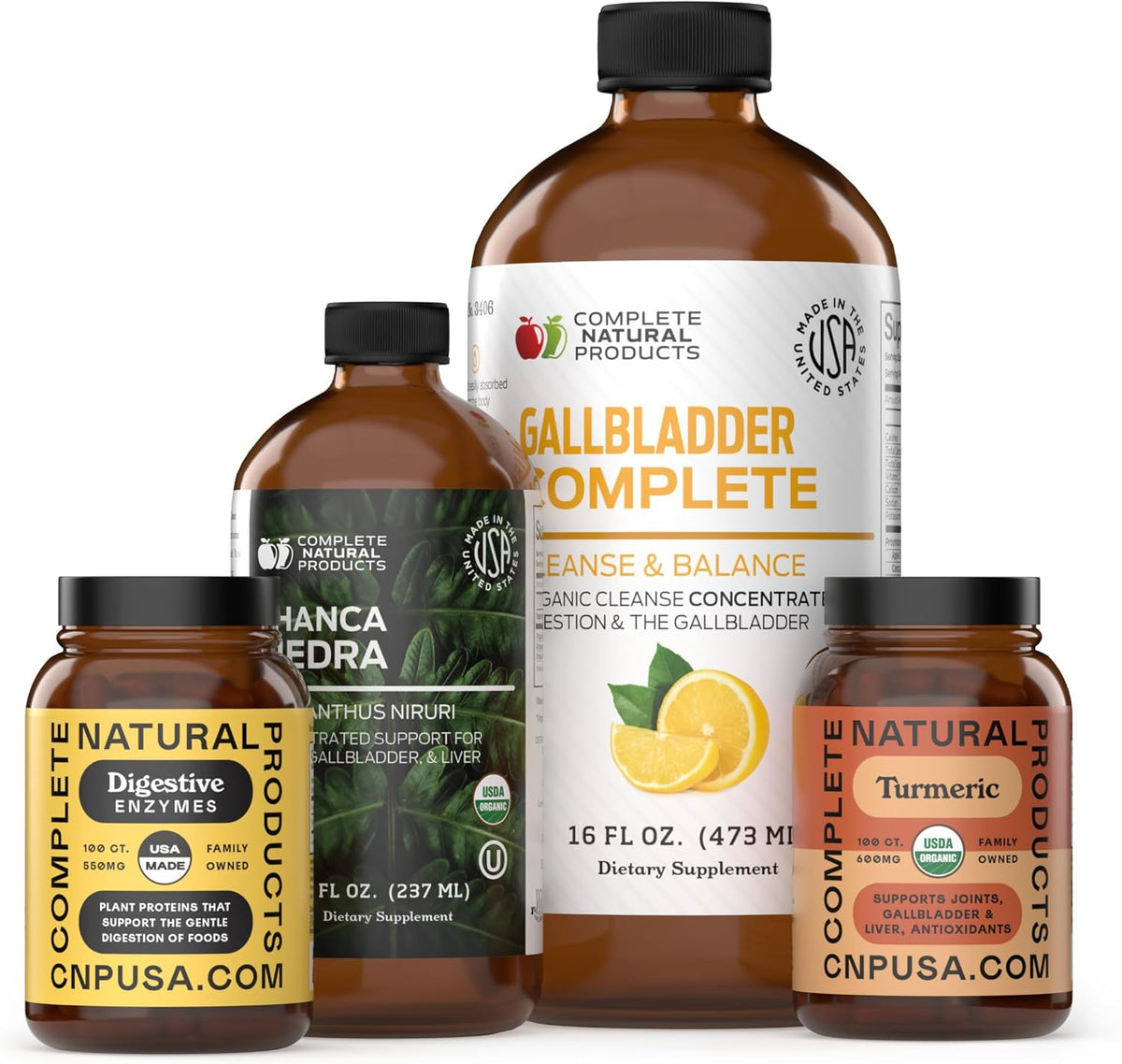 CNP | Gallbladder Stone Breaker Bundle - ACV Chanca Piedra Bile Cleanse