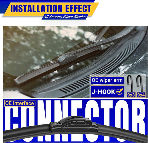 13" 13" Front Wipers Fits Alfa Romeo Spider 1969-1970 Wiper Blades