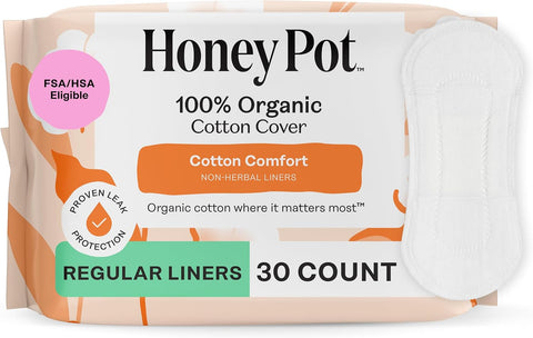 The Honey Pot Company - Cotton Comfort - Panty Liners for Women