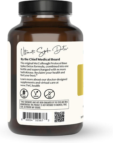Ultimate Spike Detox 3-in-1 Nattokinase, Turmeric & Bromelain, 60ct