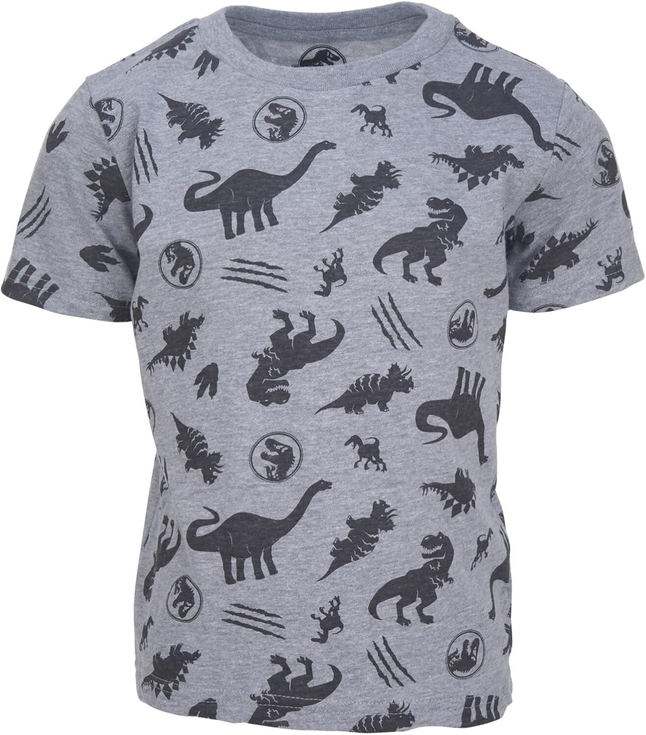 Jurassic World Jurassic Park T-Rex Boys' 3-Pack Short Sleeve Tees Toddler to Big Kid