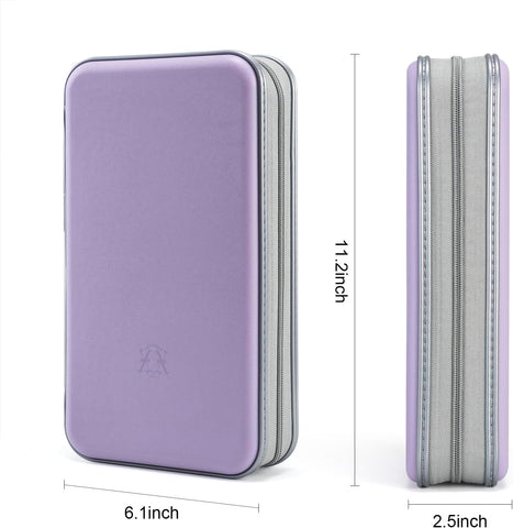 alavisxf xx CD Case, 96 Capacity Hard Plastic Organizer Wallet for Car