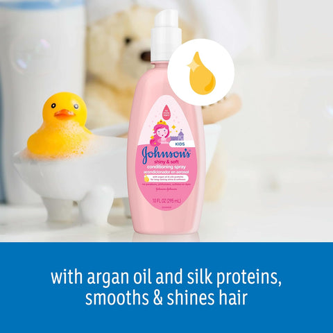 Johnson's Kids Shiny & Soft Hair Conditioning Spray, 10 fl oz