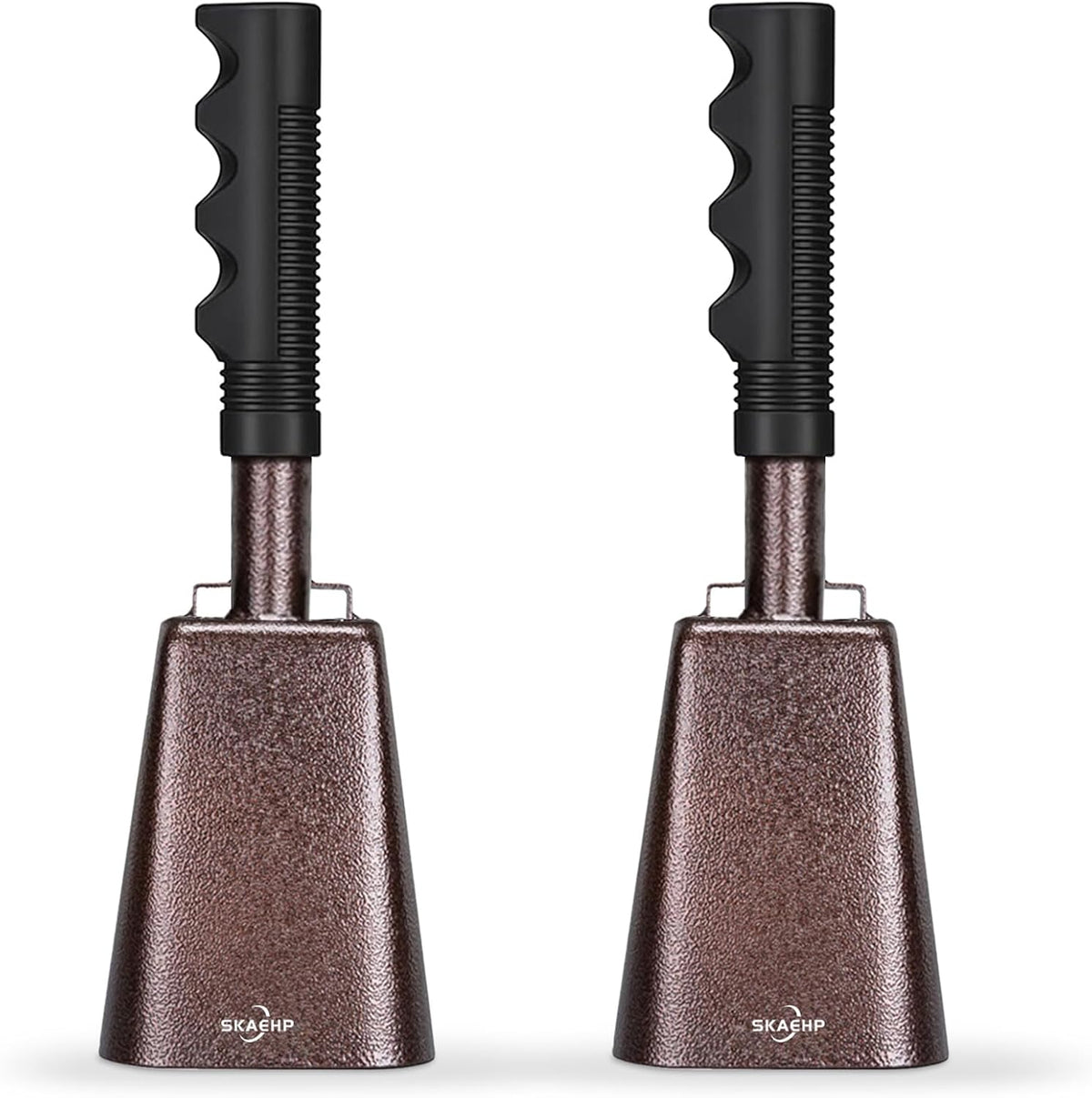 Cow Bells for Sporting Events, 10 Inch Steel Cowbell 2 Pack