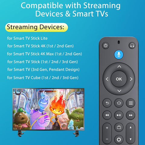 Replacement Remote for Fire TV, Fire Stick, FireStick, Insignia AMZ Fire TV