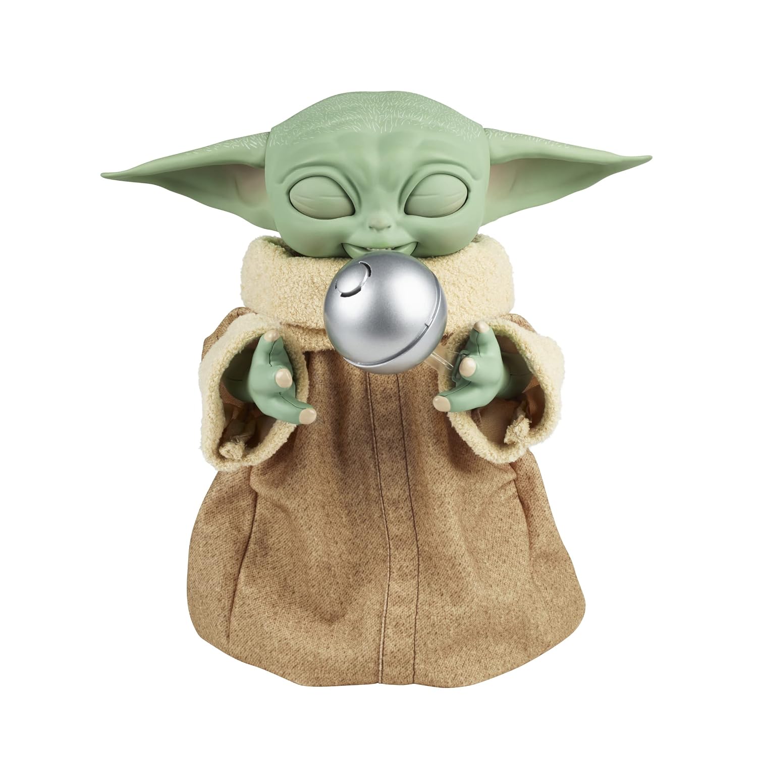 STAR WARS The Mandalorian Galactic Snackin' Grogu Animatronic Toy with Over 40 Sound and Motion Combinations, Interactive Toys
