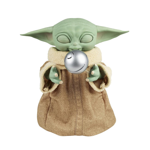 STAR WARS The Mandalorian Galactic Snackin' Grogu Animatronic Toy with Over 40 Sound and Motion Combinations, Interactive Toys