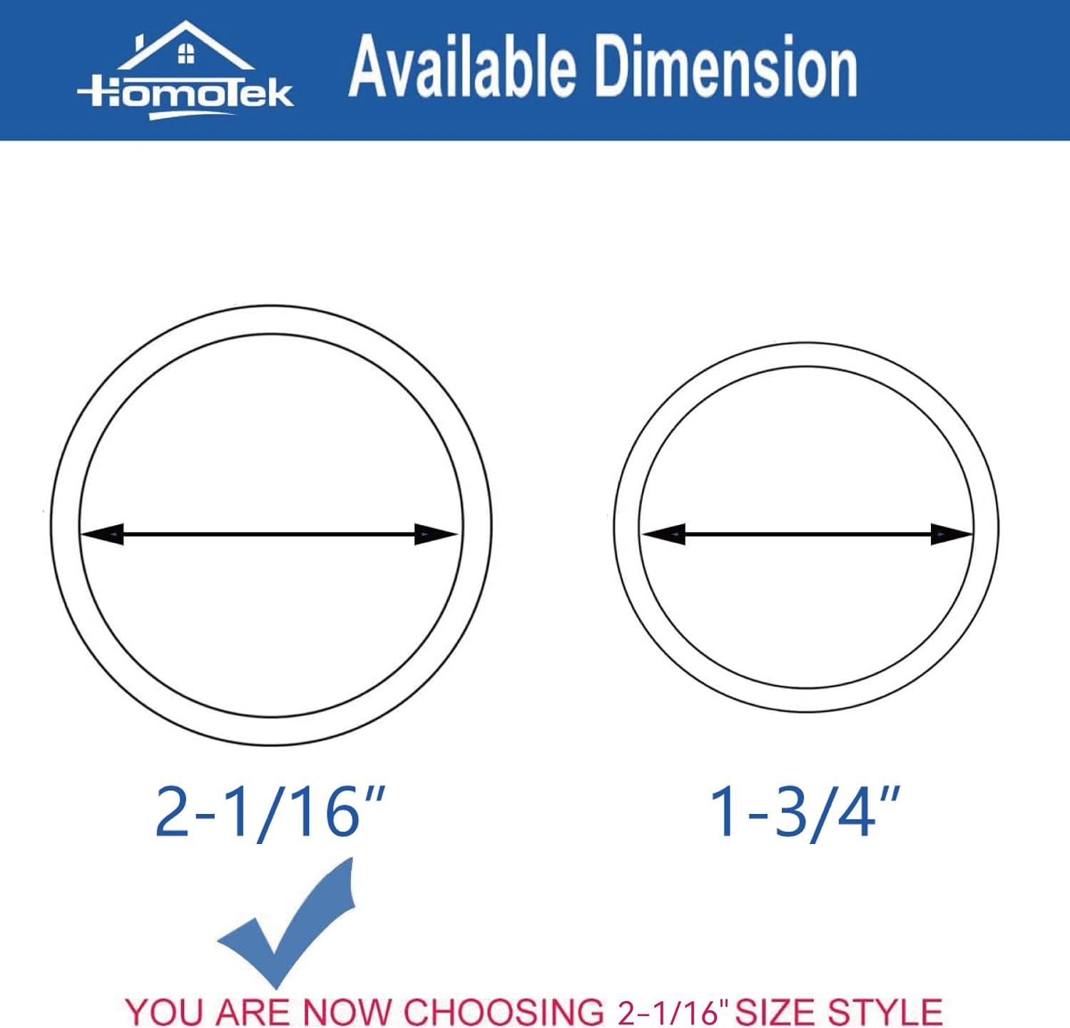 HOMOTEK 8 Pack Closet Door Finger Pulls, 2-1/16' Round Sliding Door Handles, Matte Black