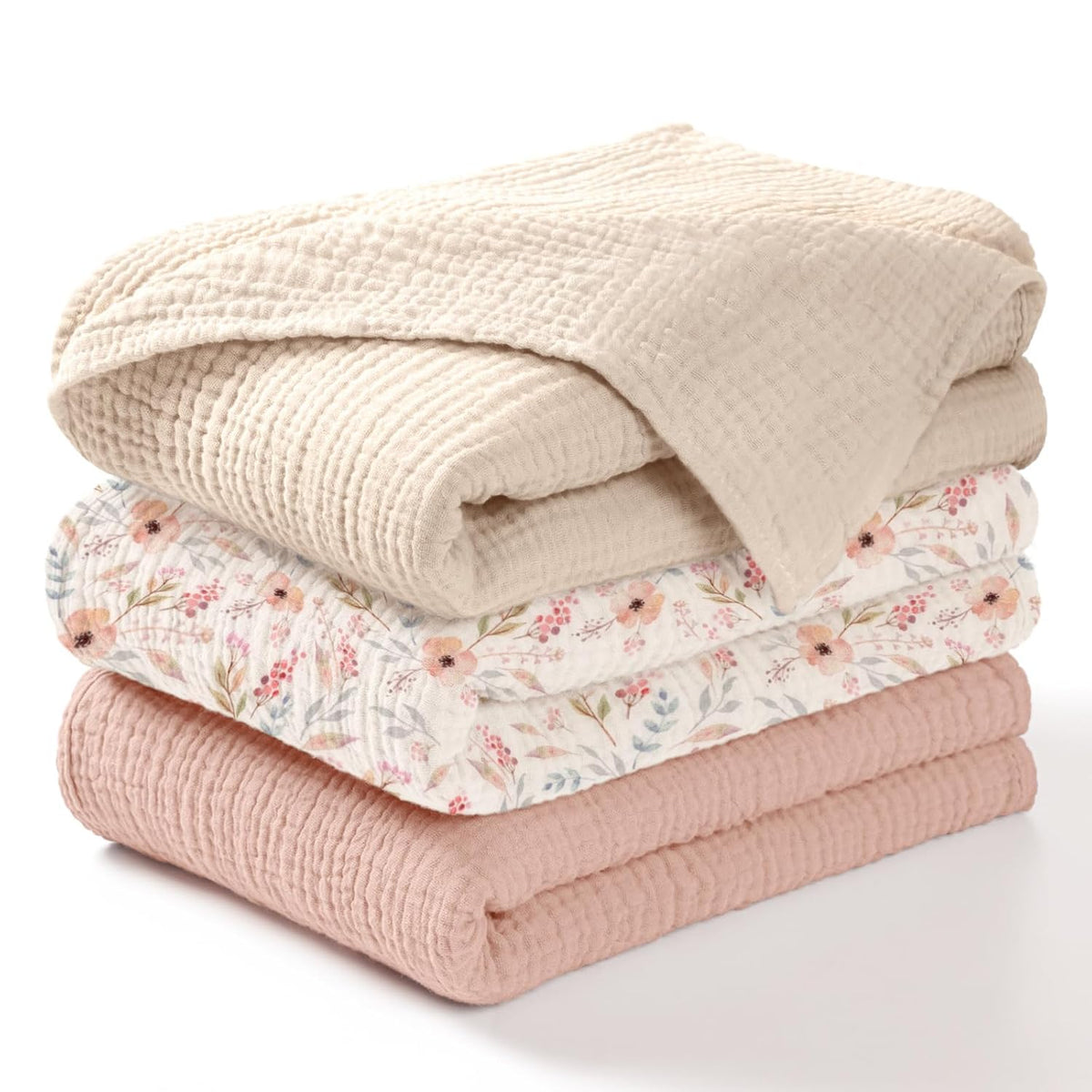 lulumoon Muslin Swaddle Blankets for Baby: 100% Cotton Receiving Blankets