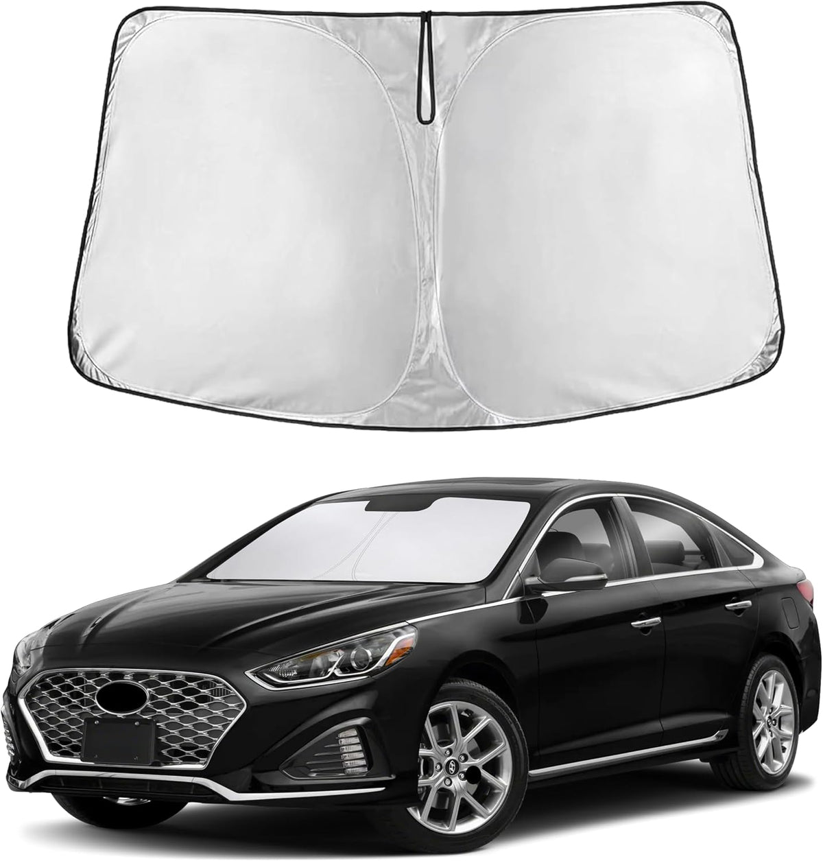 EcoNour Windshield Sunshade Compatible for Hyundai Sonata 2015-2018 2019