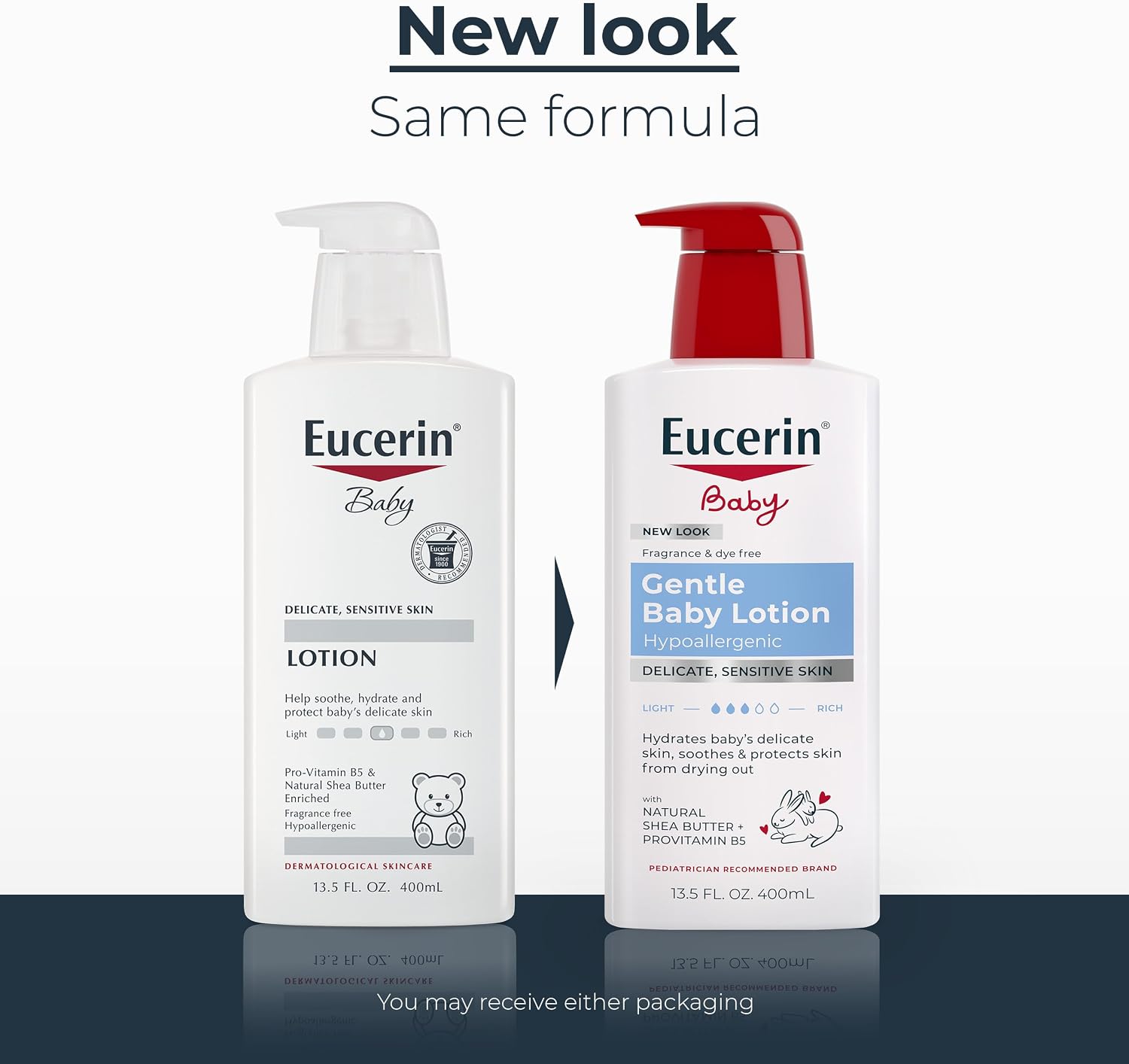 Eucerin Baby Gentle Baby Lotion, Pro-Vitamin B5 and Shea Butter, 13.5 FL OZ