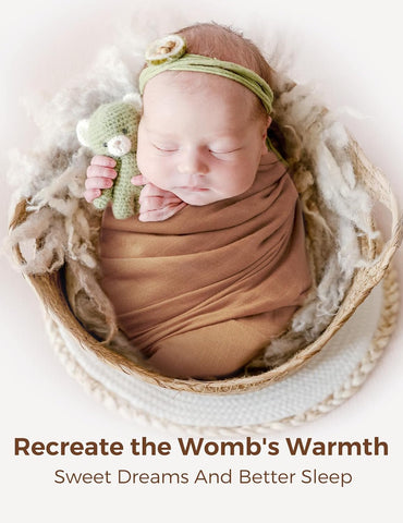 Momcozy Muslin Swaddle Blankets, 4-Pack, Large 47"x47" Soft Earth