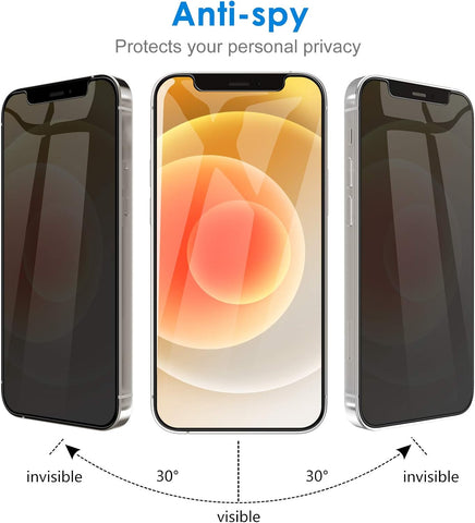 JETech Privacy Screen Protector for iPhone 12/12 Pro, 2-Pack