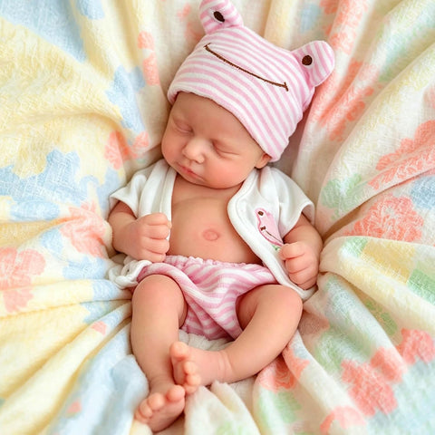 Mire & Mire Reborn Baby Dolls 12" Girl Micro Preemie Full Body Silicone Baby Doll Realistic-Newborn that Look Open Eyes Baby Dolls