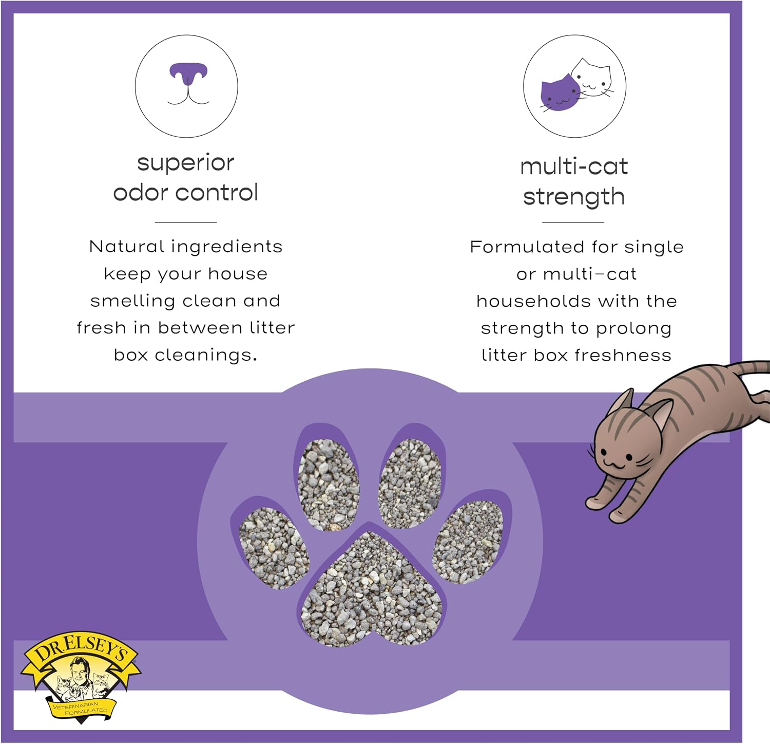 Dr. Elsey's Clean Tracks Clumping Clay Cat Litter 18 lb. Bag