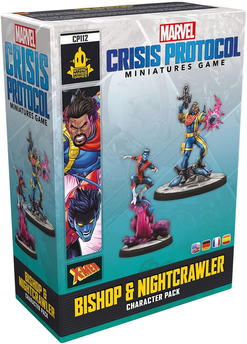 Marvel: Crisis Protocol Bishop & Nightcrawler CHARACTER PACK - X-Men Miniatures with Advanced Abilities! Tabletop Superhero Game, Ages 14+, 2 Players, 90 Minute Playtime, Made by Atomic Mass Games