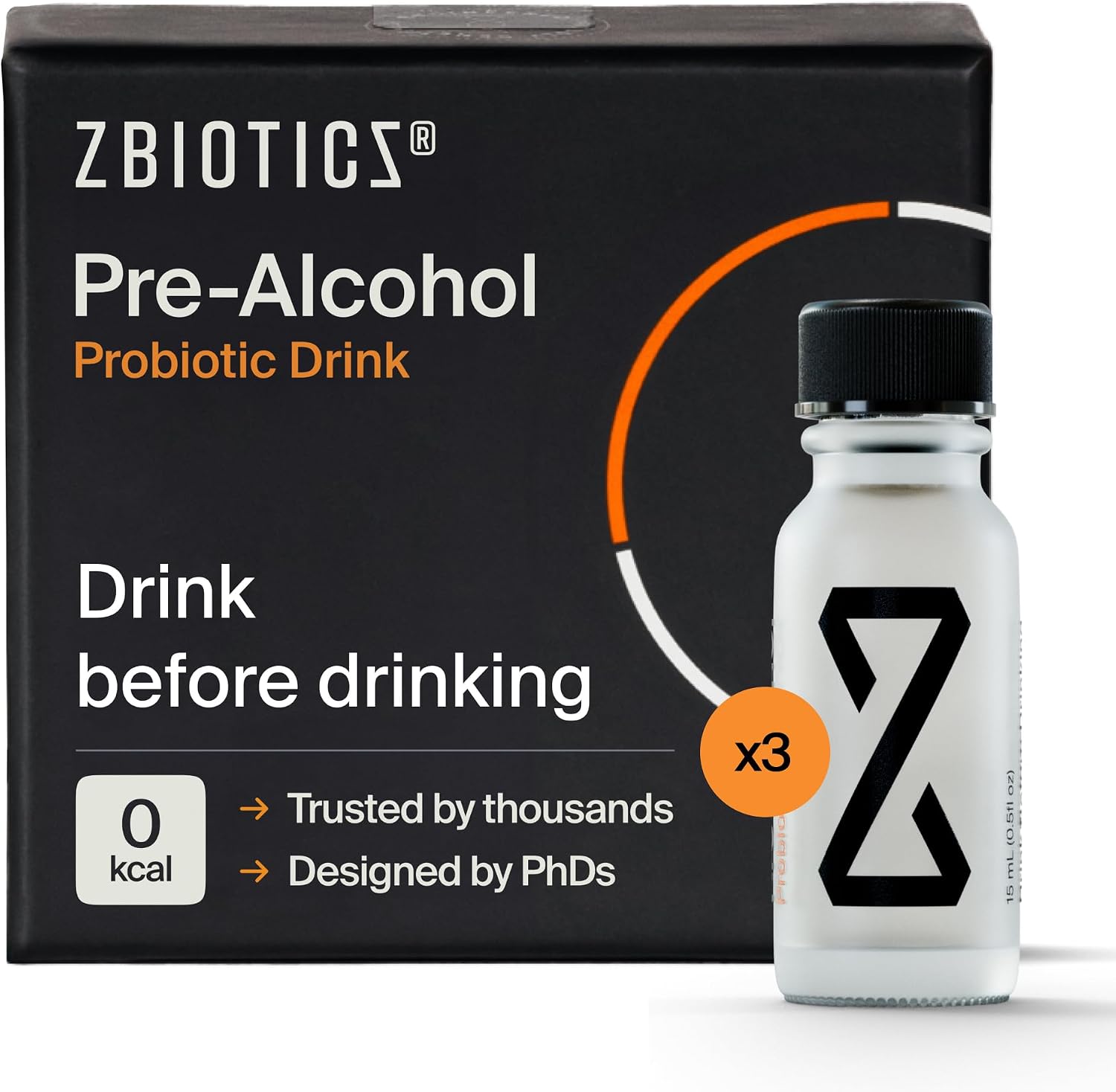 ZBiotics Pre-Alcohol Probiotic — Drink Responsibly, for an Easier Tomorrow